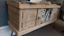 Load image into Gallery viewer, Reclaimed pallet wood hairpin Sideboard & TV cabinet: "Steve" & "Kate"