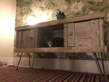 Load image into Gallery viewer, Reclaimed pallet wood hairpin Sideboard & TV cabinet: "Steve" & "Kate"