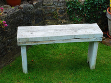Load image into Gallery viewer, Rustic Bench - "Tarry awhile"