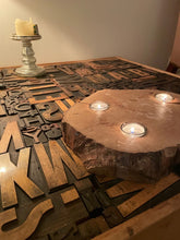 Load image into Gallery viewer, Tealight wooden round: "GloWorm"