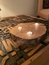Load image into Gallery viewer, Tealight wooden round: "GloWorm"